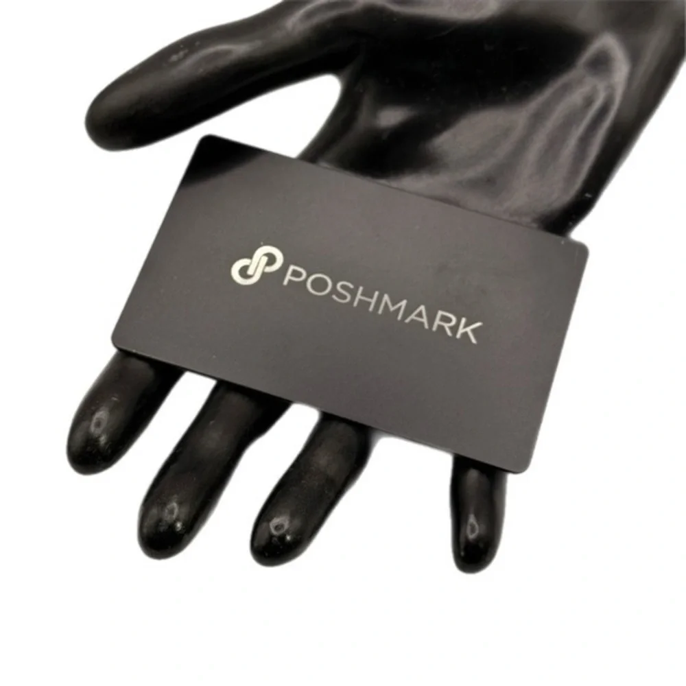 Popl | Poshmark Black Metal Digital Business Card Customizable